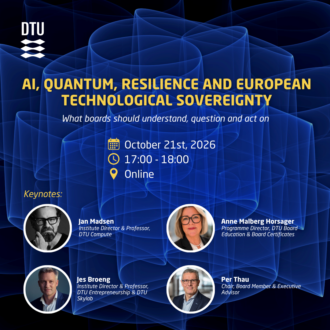 Webinar: AI, quantum, resilience and European technological sovereignty