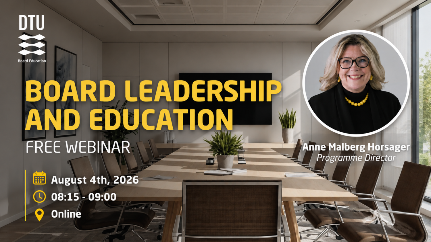 Board education webinar